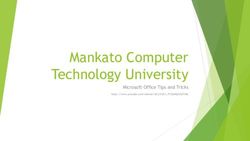 Mankato Computer Technology University - Microsoft Office Tips and Tricks - Mankato ...