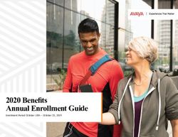 2020 Benefits Annual Enrollment Guide - Enrollment Period October 10th - October 23, 2019 - Avaya