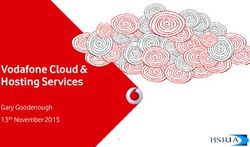 Vodafone Cloud & Hosting Services - Gary Goodenough 13th November 2015