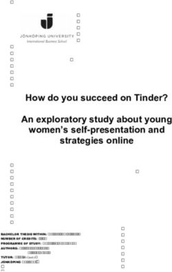 HOW DO YOU SUCCEED ON TINDER? AN EXPLORATORY STUDY ABOUT YOUNG WOMEN'S SELF-PRESENTATION AND STRATEGIES ONLINE - DIVA
