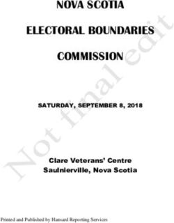 NOVA SCOTIA ELECTORAL BOUNDARIES COMMISSION - SATURDAY, SEPTEMBER 8, 2018 Clare Veterans' Centre - Mobile CR2-AL1 ...