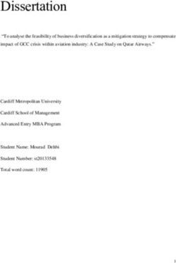 Dissertation - Cardiff Metropolitan University