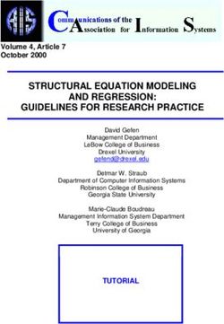 STRUCTURAL EQUATION MODELING AND REGRESSION: GUIDELINES FOR RESEARCH PRACTICE