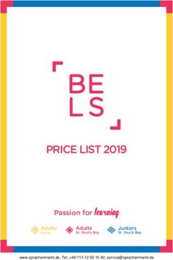 PRICE LIST 2019 Passion for learning - Adults - Sprachenmarkt