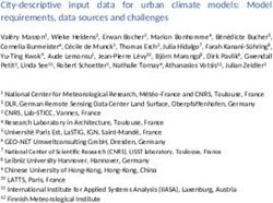 Input data for urban climate models: Model - IIASA ...