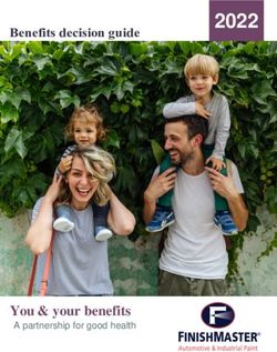 2022 YOU & YOUR BENEFITS A PARTNERSHIP FOR GOOD HEALTH - MYFINISHMASTER