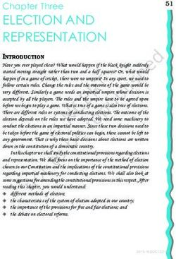 ELECTION AND REPRESENTATION - Chapter Three - ncert