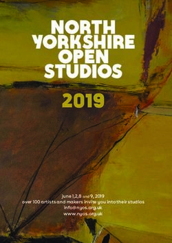 NORTH YORKSHIRE OPEN STUDIOS - 2019 june 1,2,8 and 9, 2019 over 100 artists and makers invite you into their studios www.nyos.org.uk