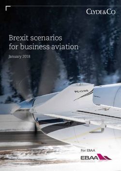 Brexit scenarios for business aviation - January 2018 - For EBAA - GBAA