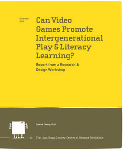 Can Video Games Promote Intergenerational Play & Literacy Learning? - Report from a Research & Design Workshop