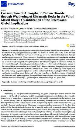 Consumption of Atmospheric Carbon Dioxide through Weathering of Ultramafic Rocks in the Voltri Massif (Italy): Quantification of the Process and ...