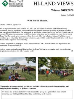 HI-LAND VIEWS Winter 2019/2020 Editor: Carl Tafel - Bruce Trail