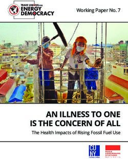 AN ILLNESS TO ONE IS THE CONCERN OF ALL - The Health Impacts of Rising Fossil Fuel Use - Rosa ...