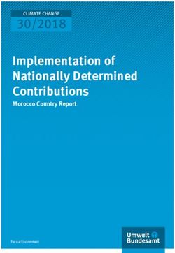 Implementation of Nationally Determined Contributions - 30/2018 Morocco Country Report