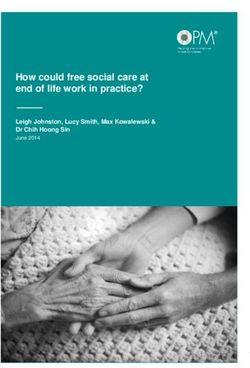 How could free social care at end of life work in practice? - Leigh Johnston, Lucy Smith, Max Kowalewski & Dr Chih Hoong Sin