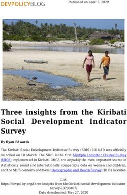 Three insights from the Kiribati Social Development Indicator Survey