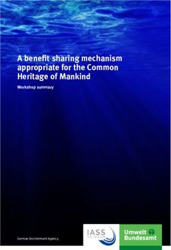 A benefit sharing mechanism appropriate for the Common Heritage of Mankind - Workshop summary - Umweltbundesamt