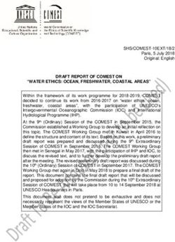 DRAFT REPORT OF COMEST ON "WATER ETHICS: OCEAN, FRESHWATER, COASTAL AREAS"