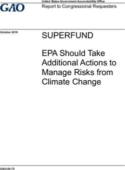 SUPERFUND EPA Should Take Additional Actions to Manage Risks from Climate Change - Report to Congressional Requesters