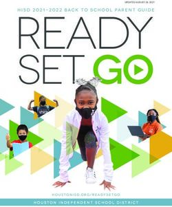 HISD 2021-2022 Back to School Parent Guide - Houston Independent School District