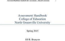 Assessment Handbook College of Education North Greenville University - Spring 2015 Jill B. Branyon