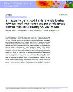 It matters to be in good hands: the relationship between good governance and pandemic spread inferred from cross-country COVID-19 data - Nature