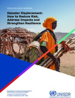 Disaster Displacement: How to Reduce Risk, Address Impacts and Strengthen Resilience - unisdr