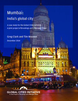 Mumbai: India's global city - Greg Clark and Tim Moonen
