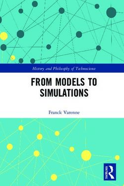 FROM MODELS TO SIMULATIONS - Franck Varenne History and Philosophy of Technoscience - PhilArchive