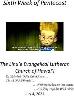 Sixth Week of Pentecost - The Lihu'e Evangelical Lutheran Church of Hawai'i July 4, 2021 - LIHUE LUTHERAN CHURCH