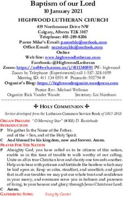 Baptism of our Lord 10 January 2021 - HIGHWOOD LUTHERAN CHURCH