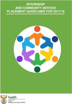 INTERNSHIP AND COMMUNITY SERVICE PLACEMENT GUIDELINES FOR 2017/18