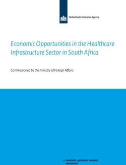 Economic Opportunities in the Healthcare Infrastructure Sector in South Africa - Commissioned by the ministry of Foreign Afairs - RVO.nl