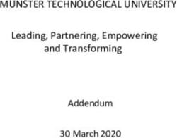 MUNSTER TECHNOLOGICAL UNIVERSITY - Leading, Partnering, Empowering and Transforming Addendum 30 March 2020