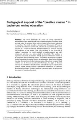 Pedagogical support of the "creative cluster " in bachelors' online education
