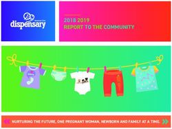 REPORT TO THE COMMUNITY 2018 2019 - NURTURING THE FUTURE, ONE PREGNANT WOMAN, NEWBORN AND FAMILY AT A TIME - Dispensaire ...
