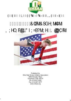 2018-2019 Girls Gymnastics - OHIO HIGH SCHOOL ATHLETIC ASSOCIATION Manual for Coaches and Officials - ohsaa