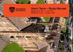 Short Term - Study Abroad - Session A: 26 May - 7 July 2018 Session B: 8 July - 11 August 2018 - David Eccles School of Business