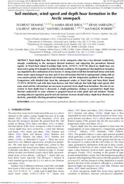 Soil moisture, wind speed and depth hoar formation in the Arctic snowpack