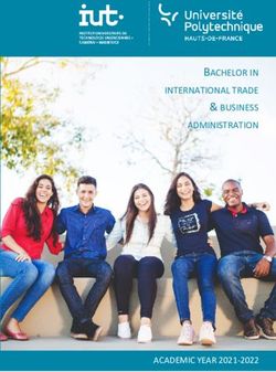 BACHELOR IN INTERNATIONAL TRADE & BUSINESS ADMINISTRATION - ACADEMIC YEAR 2021-2022