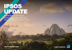 IPSOS UPDATE A selection of the latest research and thinking from Ipsos teams around the world - September 2021