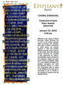 CHORAL EVENSONG Confession of Saint Peter, Apostle (observed) January 23, 2022 5:30 pm