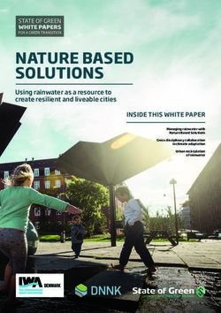 NATURE BASED SOLUTIONS - INSIDE THIS WHITE PAPER - State of Green