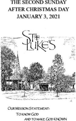 THE SECOND SUNDAY AFTER CHRISTMAS DAY JANUARY 3, 2021 - AND TO MAKE GOD KNOWN - St. Luke's Episcopal Church