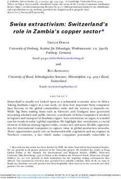 Swiss extractivism: Switzerland's role in Zambia's copper sector