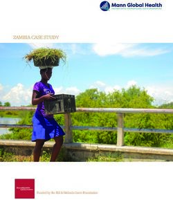 ZAMBIA CASE STUDY - Funded by the Bill & Melinda Gates Foundation - Mann Global Health