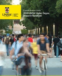 2019 UNSW Higher Degree Research Handbook - Graduate Research School