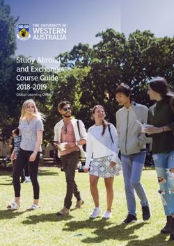Study Abroad and Exchange Course Guide 2018-2019 - Global Learning Office - GOstralia!