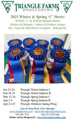2021 Winter & Spring 'C' Shows - Triangle Farms
