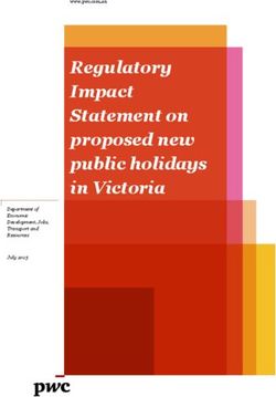 Regulatory Impact Statement on proposed new public holidays in Victoria
